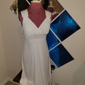 White maxi summer dress